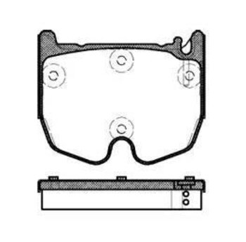 PASTILHA FREIO MERCEDES-BENZ CLS (C219) CLS 55 AMG (219.376) EIXO DIANTEIRO 2004 2006 78,5X97,8X17,4