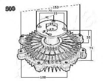 ACOPLAMENTO VISCOSO MITSUBISHI AIRTREK I (CU_W) 3.0 V6 (L141G, L146G) 1988 1990 20x20x12