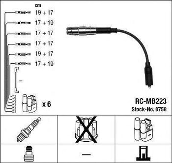 CABO VELA MERCEDES-BENZ C-CLASS (W203) C 320 4-matic (203.084) 2001 2005 26X14X6