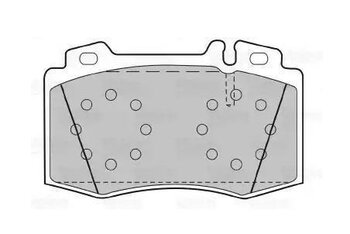 PASTILHA FREIO MERCEDES-BENZ S-CLASS (W220, V220) S 500, S 500 L (220.075, 220.175, 220.875) EIXO DIANTEIRO 1998 2005 117,8X71,5