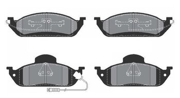 PASTILHA FREIO MERCEDES-BENZ M-CLASS (W163) ML 230 (163.136) EIXO DIANTEIRO 1998 2000 58,8X188X16