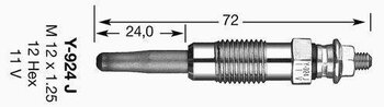 VELA AQUECEDORA RENAULT 19 I (B/C53_) 2.1 D 1994 1998 10x3x3