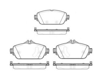 PASTILHA FREIO MERCEDES-BENZ C-CLASS (W205) C 200 (205.042) DIANT 2014 2018 144X19,3