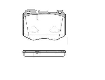 PASTILHA FREIO MERCEDES-BENZ C-CLASS (W205) C 250 (205.045) EIXO DIANTEIRO 2014 2018 127,8X92,6