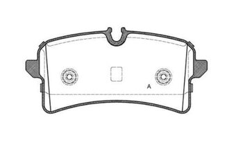 PASTILHA FREIO AUDI A8 D4 (4H2, 4H8, 4HC, 4HL) 3.0 TFSI quattro EIXO TRASEIRO 2014 2018 131X17,6X61,9