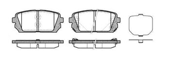 PASTILHA FREIO HYUNDAI ix35 (LM, EL, ELH) 2.0 GLS TRAS 2010 2013 100,6X44,0