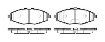 PASTILHA FREIO CHERY QQ 1.1 EIXO DIANTEIRO 2011 2015 126,9X47,9X16,5