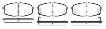 PASTILHA FREIO KIA CARENS I (FC) 1.8 i 16V 2000 2002 130,1X58,1X16,4