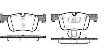 PASTILHA FREIO BMW 1 (F20) 118 i EIXO DIANTEIRO 2011 2015 155,7X61,6X18,2