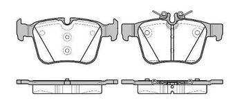 PASTILHA FREIO MERCEDES-BENZ C-CLASS (W205) C 180 Avantgarde, Exclusive (205.040, 205.140) EIXO TRASEIRO 2014 2021 122,5X16,2X56,2