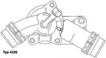 VALVULA TERMOSTATICA BMW X3 (E83) xDrive 3,0 si 2006 2009 14x12x12