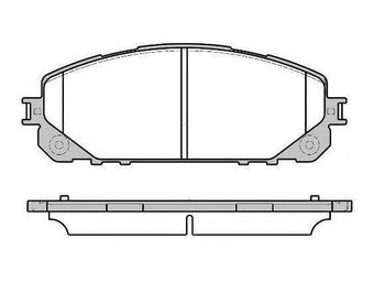 PASTILHA FREIO JEEP CHEROKEE HATCH MÉDIO (KL) 3.2 V6 4x4 EIXO DIANTEIRO 2014 EM DIANTE 166,9X61,9X18,1