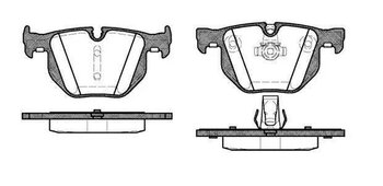 PASTILHA FREIO BMW 3 (E90) M3 TRAS 2007 2011 122X17