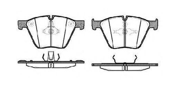 PASTILHA FREIO BMW 7 (F01, F02, F03, F04) 750 i, Li EIXO DIANTEIRO 2008 2012 96,5X19,9