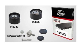 KIT CORREIA DENTADA RENAULT DUSTER (HS_) 2.0 Flex 4x4 2013 EM DIANTE 30x20x10