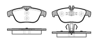 PASTILHA FREIO MERCEDES-BENZ C-CLASS (W204) C 180 Kompressor (204.044, 204.045) TRAS 2009 2011 122,5X52,4X54,6