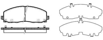 PASTILHA FREIO CHRYSLER TOWN & COUNTRY V (RT) 3.6 VVT EIXO DIANTEIRO 2010 2015 183X63,2X18,1