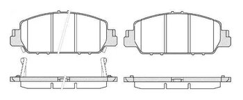 PASTILHA FREIO HONDA HR-V (RU) 1.8 i-VTEC Flexone EIXO DIANTEIRO 2015 2022 148,6X60,7X16,8