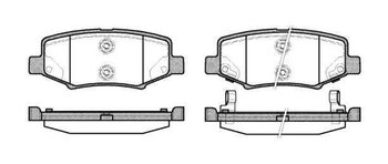 PASTILHA FREIO JEEP CHEROKEE (KK) 3.7 V6 4x4 2007 2010 116,6X45,5X16