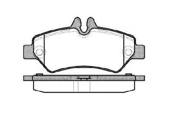 PASTILHA FREIO MERCEDES-BENZ SPRINTER 3,5-t Van de Passageiro (B906) 313 CDI (906.731, 906.733, 906.735) EIXO TRASEIRO 2012 2019 136,9X63,1X19,8