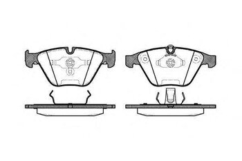 PASTILHA FREIO BMW 7 (E65, E66, E67) 750 i, Li EIXO DIANTEIRO 2005 2008 155,3X68,5X19,8