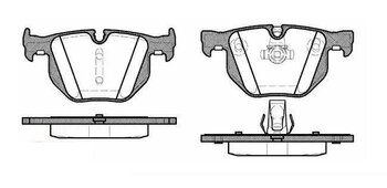 PASTILHA FREIO BMW 5 (E60) 530 i EIXO TRASEIRO 2003 2005 122X59,2X58,2