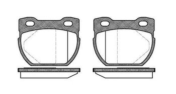 PASTILHA FREIO LAND ROVER DEFENDER Cabrio (L316) 2.5 TDI 4x4 (L316) EIXO TRASEIRO 1990 1998 86,4X68,7X15