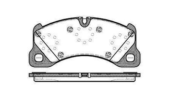 PASTILHA FREIO PORSCHE PANAMERA (971) 4.0 Turbo Executive V8 (97AFF1, 97BFF1) EIXO DIANTEIRO 2017 2023 209,50X94,4X17,00