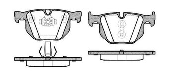 PASTILHA FREIO BMW 5 (E60) 525 i EIXO TRASEIRO 2003 2005 122X59,2X58,2