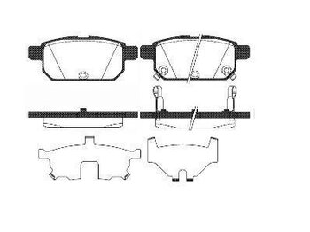 PASTILHA FREIO SUZUKI SWIFT IV (FZ, NZ) 1.6 Sport, R, 16V (AZG 416, ZC32S, ZA32S) TRAS 2014 EM DIANTE 98,6X14,4X40,2