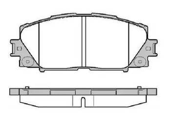 PASTILHA FREIO TOYOTA PRIUS (_W5_) 1.8 Hybrid (ZVW50_, ZVW51_) EIXO DIANTEIRO 2016 EM DIANTE 122,8X49,6X15,6